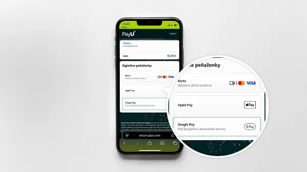 Three smartphones display various transaction and email screens, including a confirmation email and a payment status page.