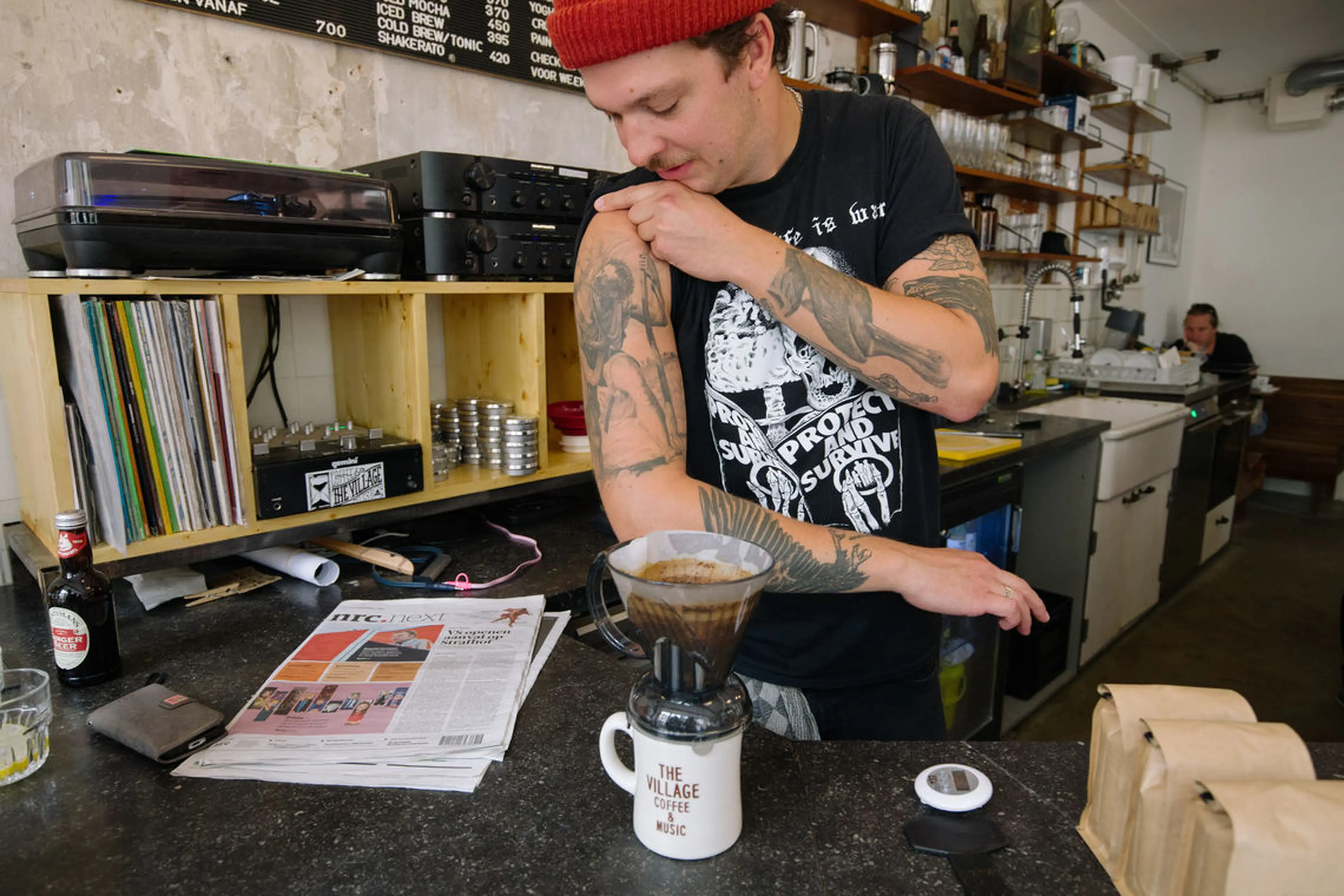 Christoffer Van Teijlingen Barista at the Village Coffee