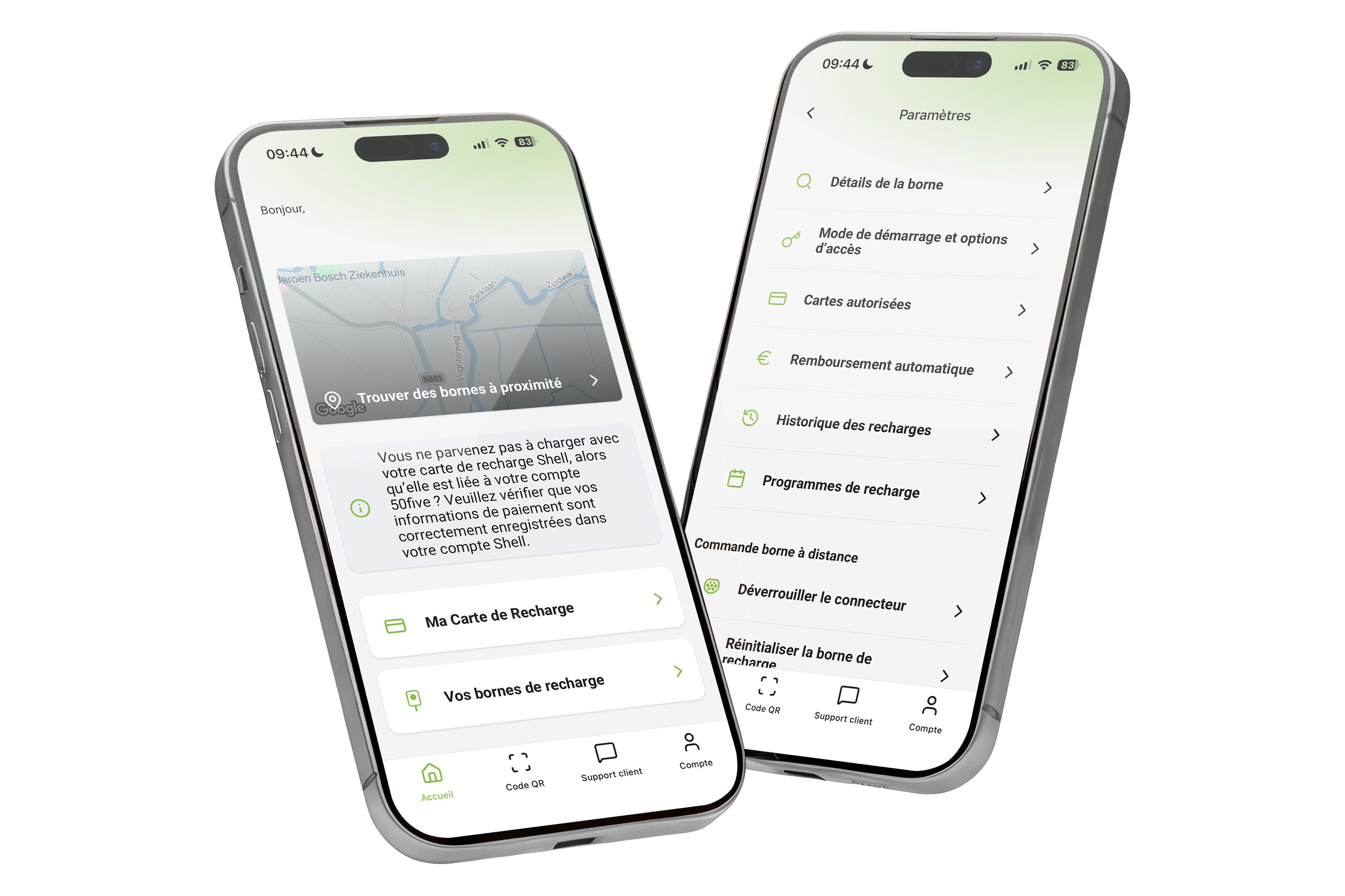 Home + laadpuntinstellingen 2