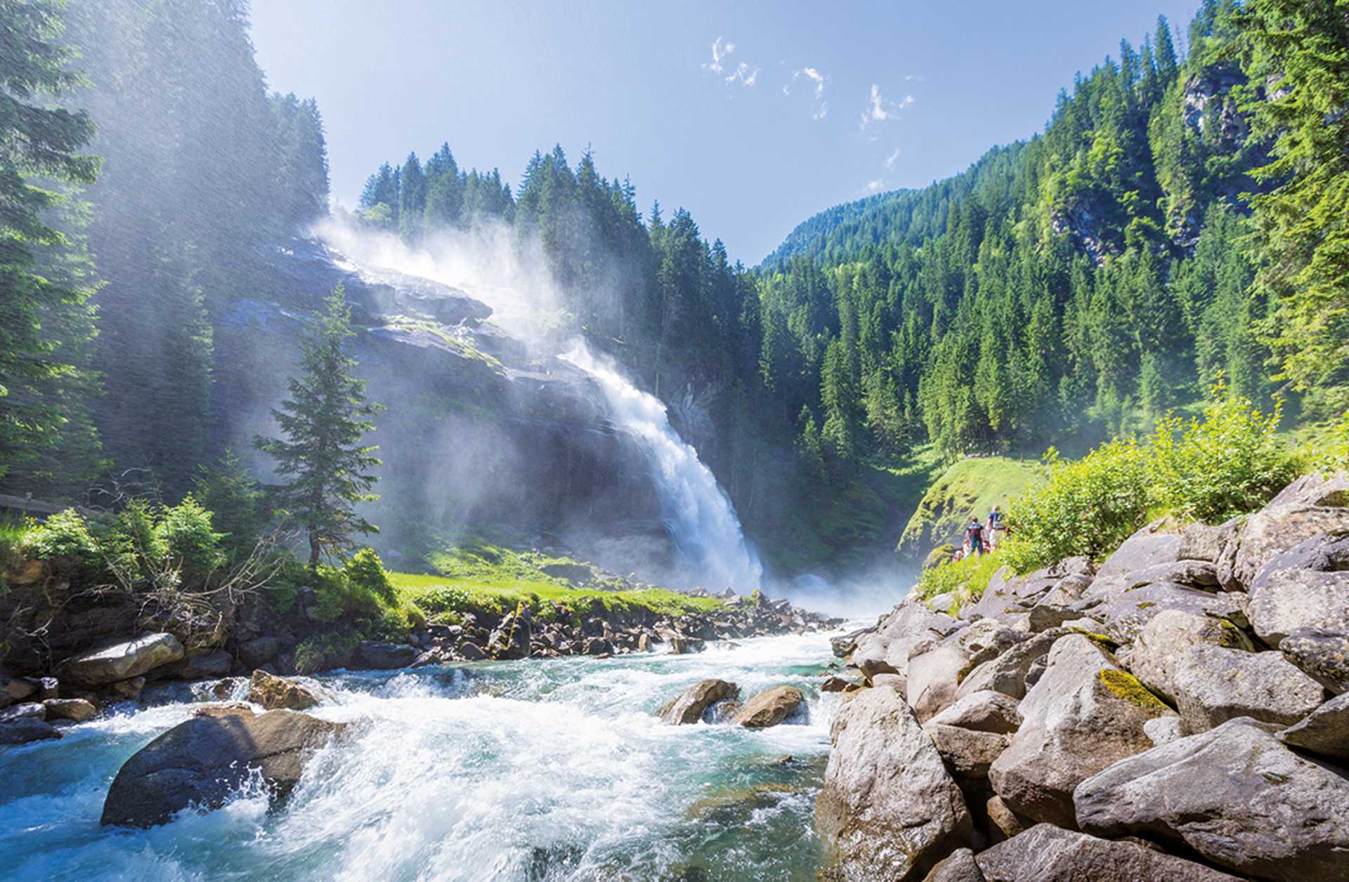 The Krimml Waterfalls in the High Tauern National Park, Salzburg, Austria