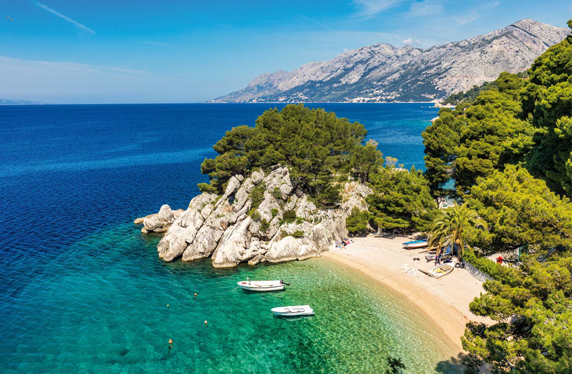 Podrace beach in Brela, Makarska Riviera, Croatia