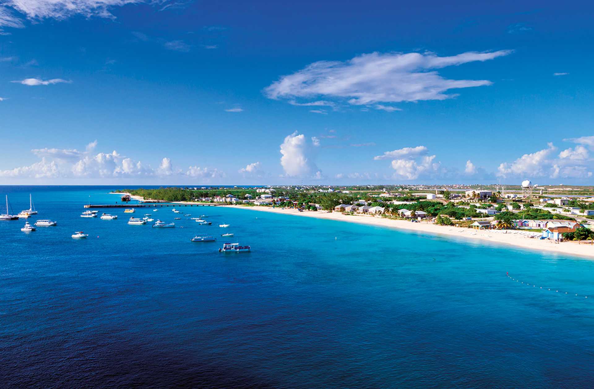 Grand Turk Beach and Port, Turks and Caicos Islands