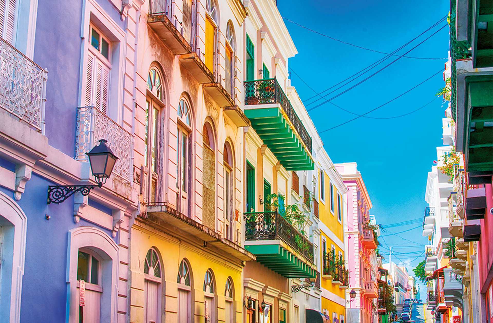 Puerto Rico San Juan street buildings landscape