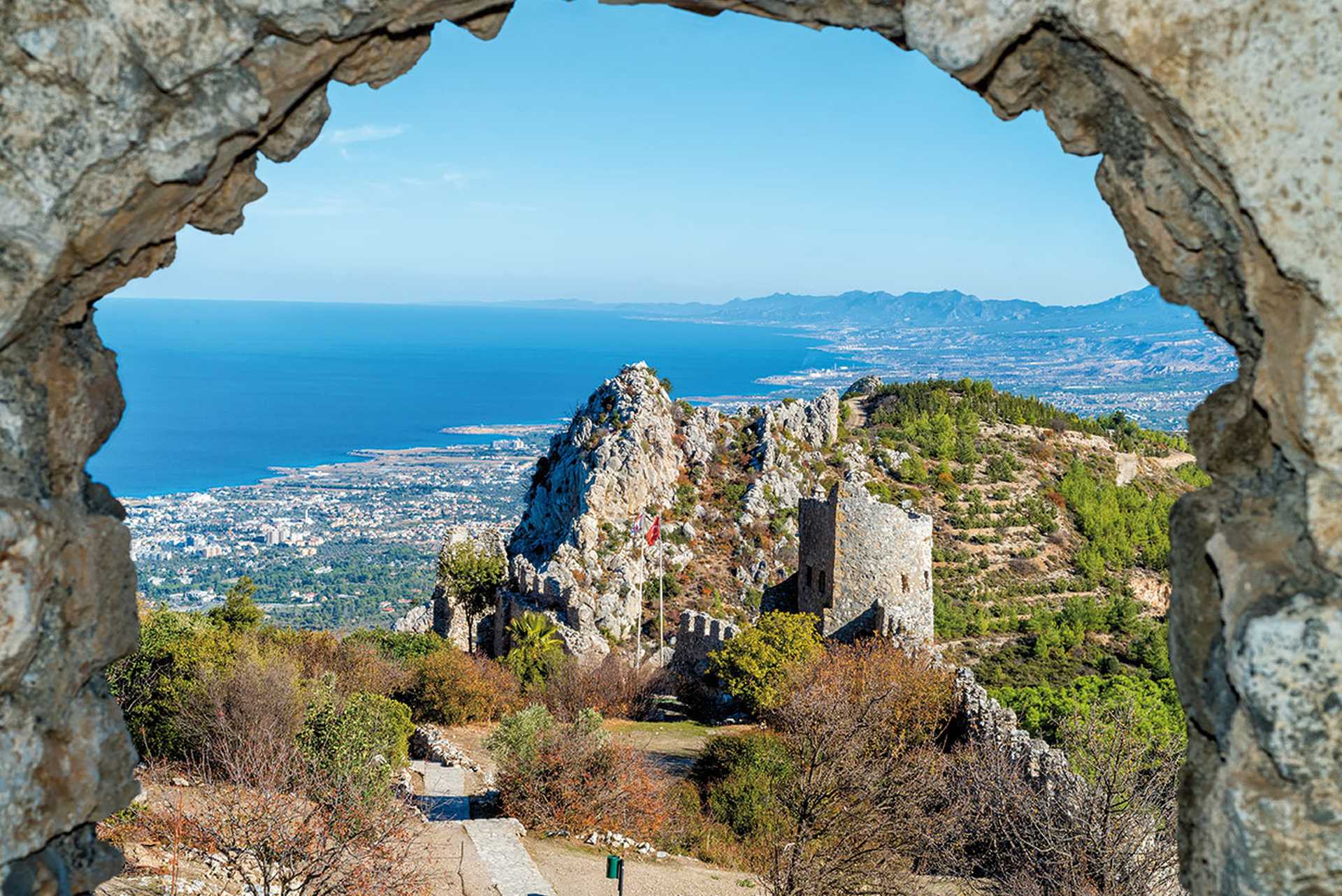 Castle ruins (Saint Hilarion Castle, Cyprus)