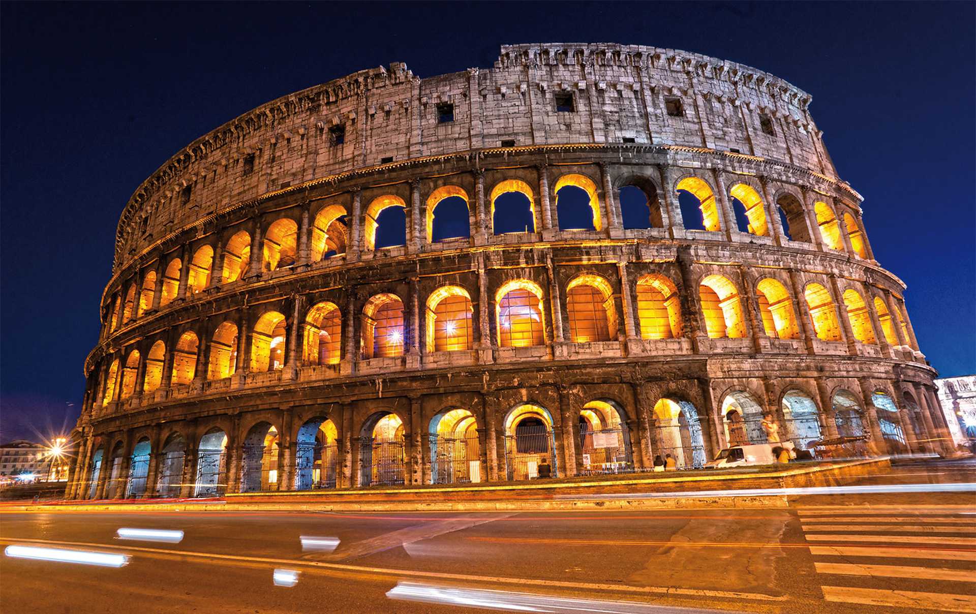 The Majestic Colosseum Amphitheater, Rome, Italy.