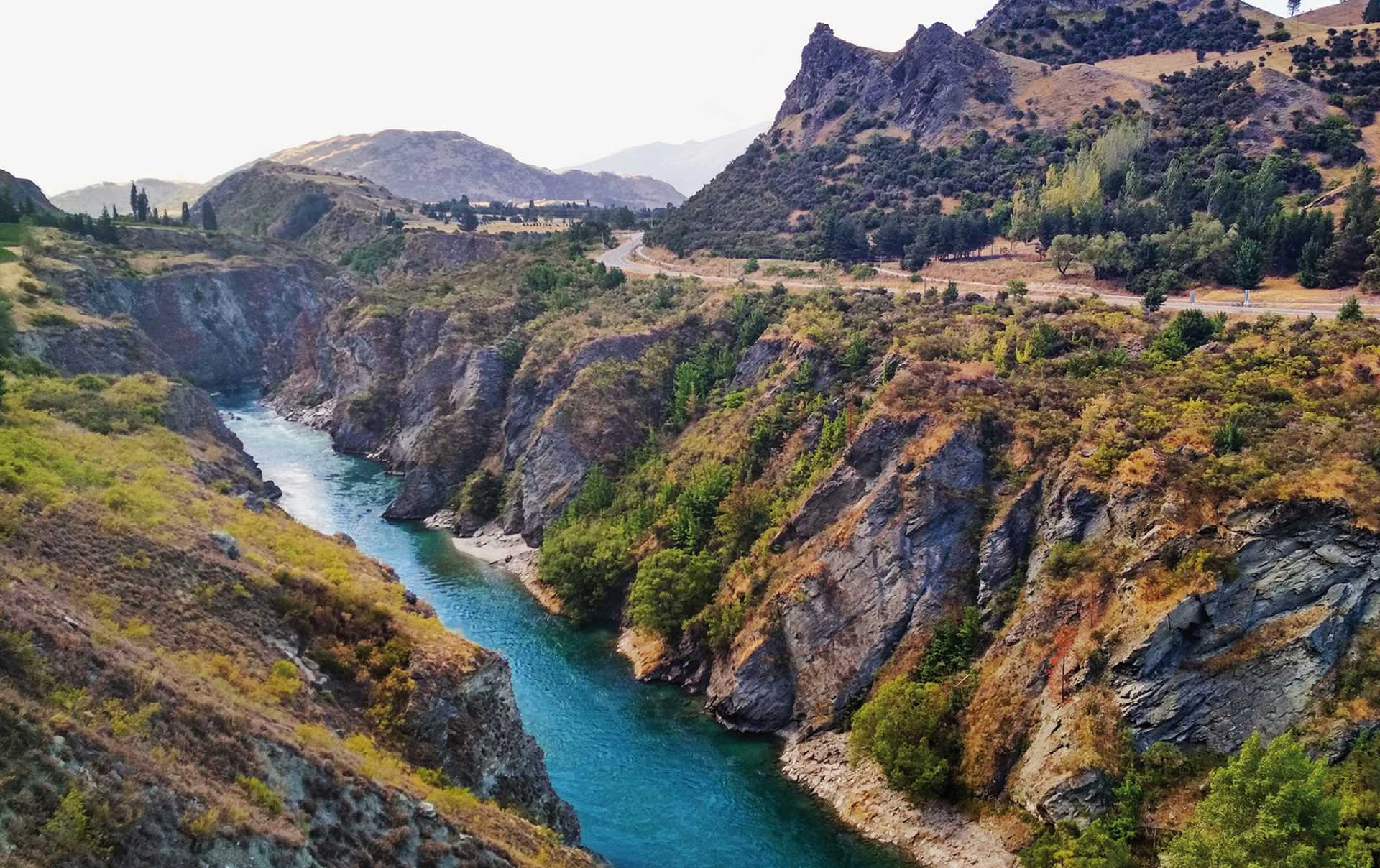Kawarau Gorge, filming location of Anduin River (Lord of the Rings) - New Zealand