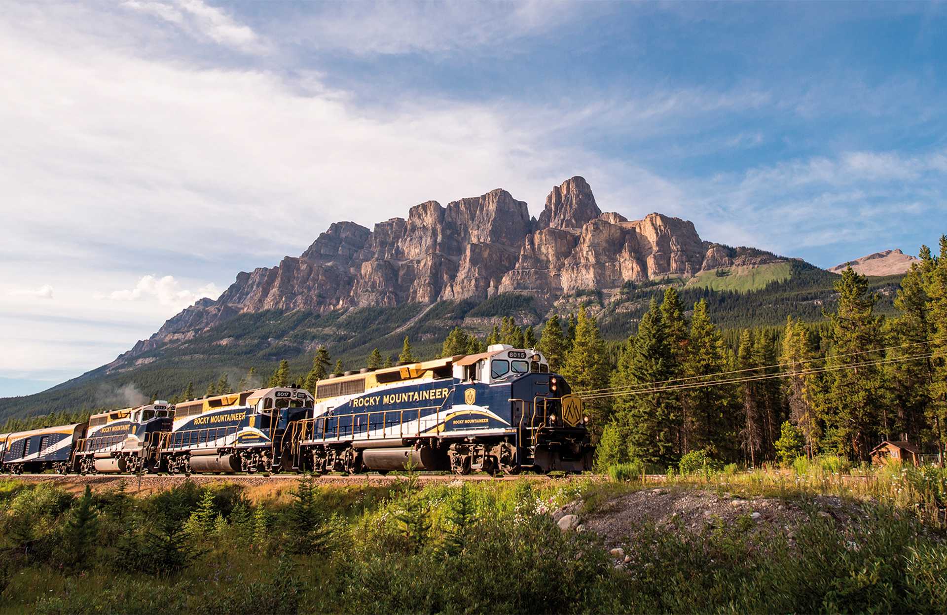 Castle Mountain, Rocky Mountaineer