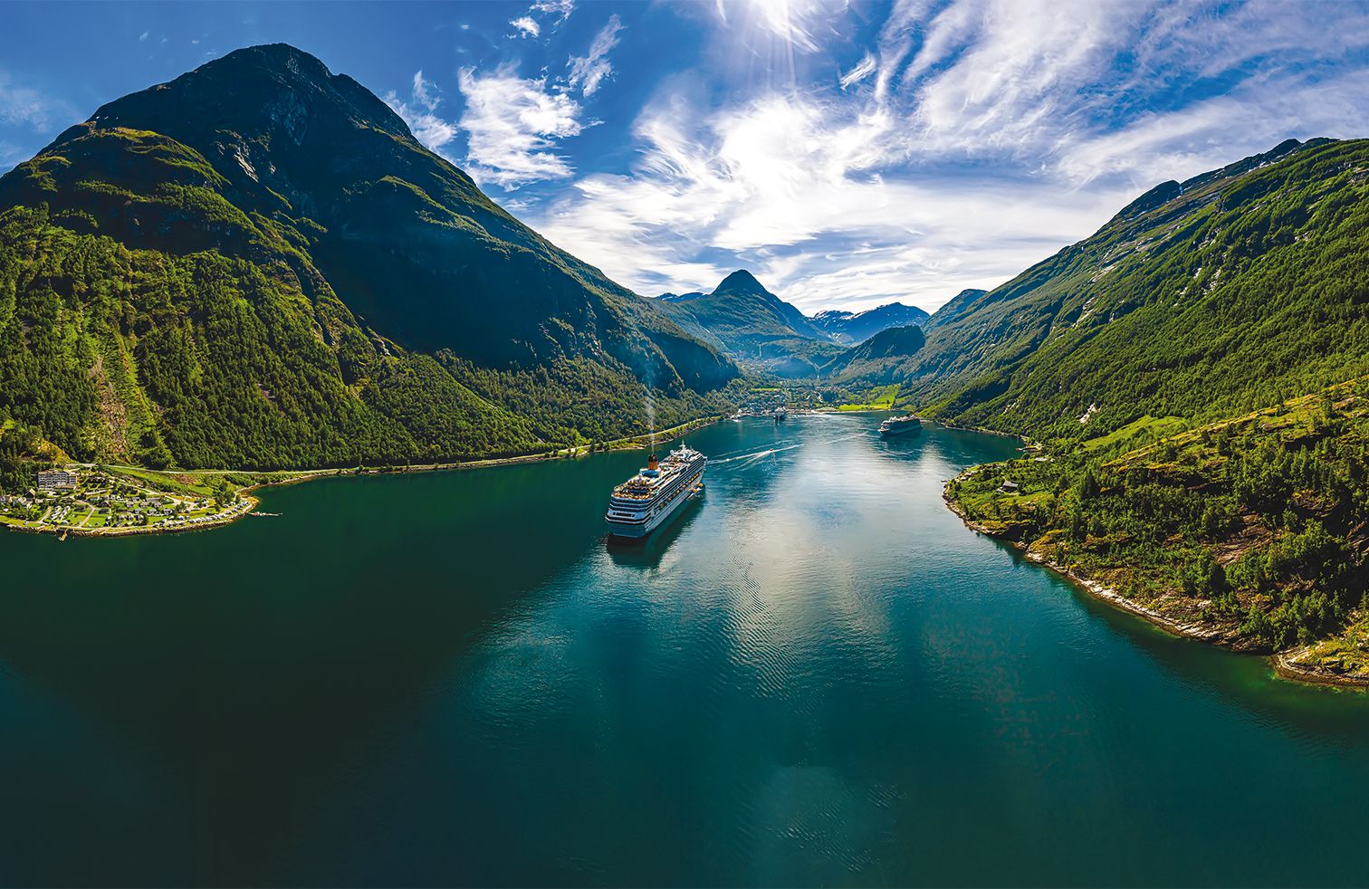 Geiranger fjord, Beautiful Nature Norway.