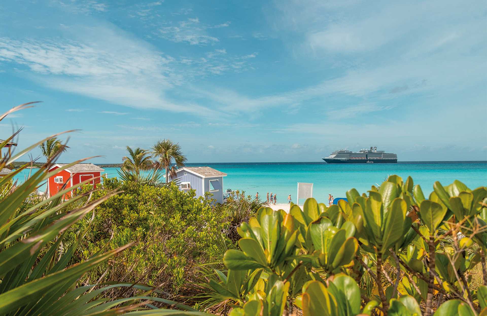 Half moon cay Bahamas private island Caribbean