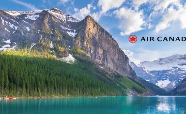Beautiful view of Lake Louise in Rocky Mountains - Banff National Park, Alberta - Canada