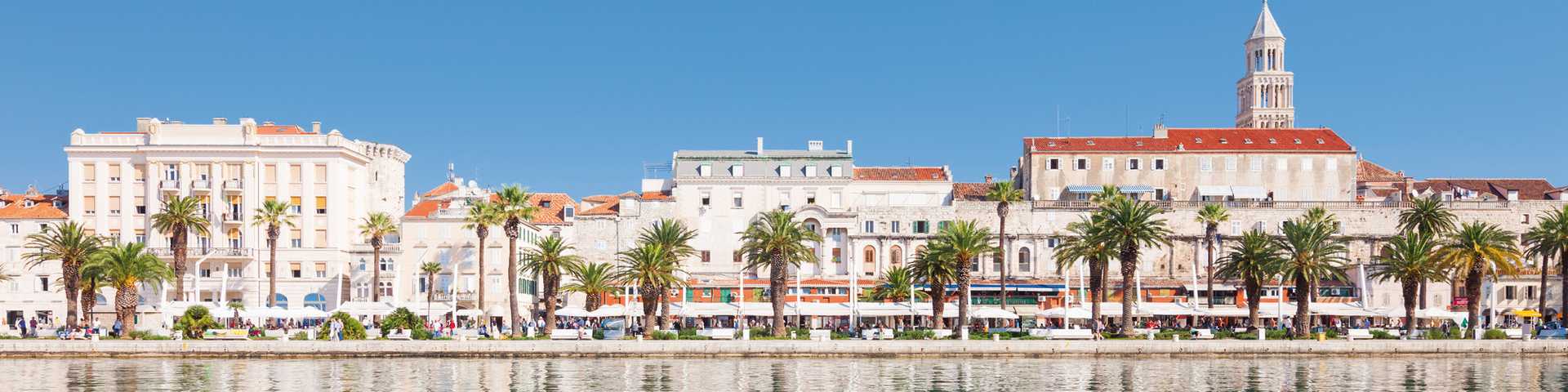 waterfront in Split, Dalmatia, Croatia 