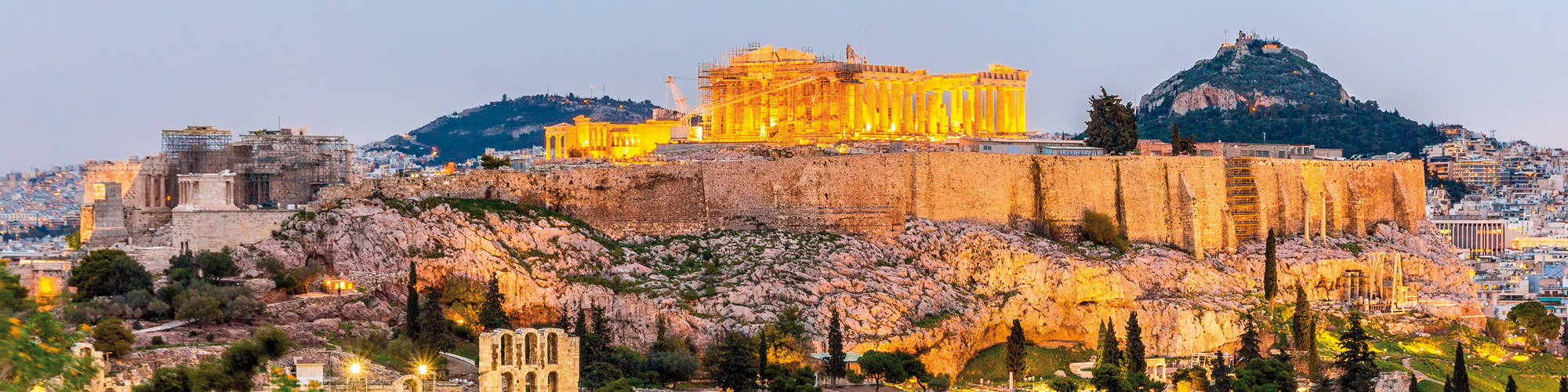 View of the Acropolis of Athens - Greece
