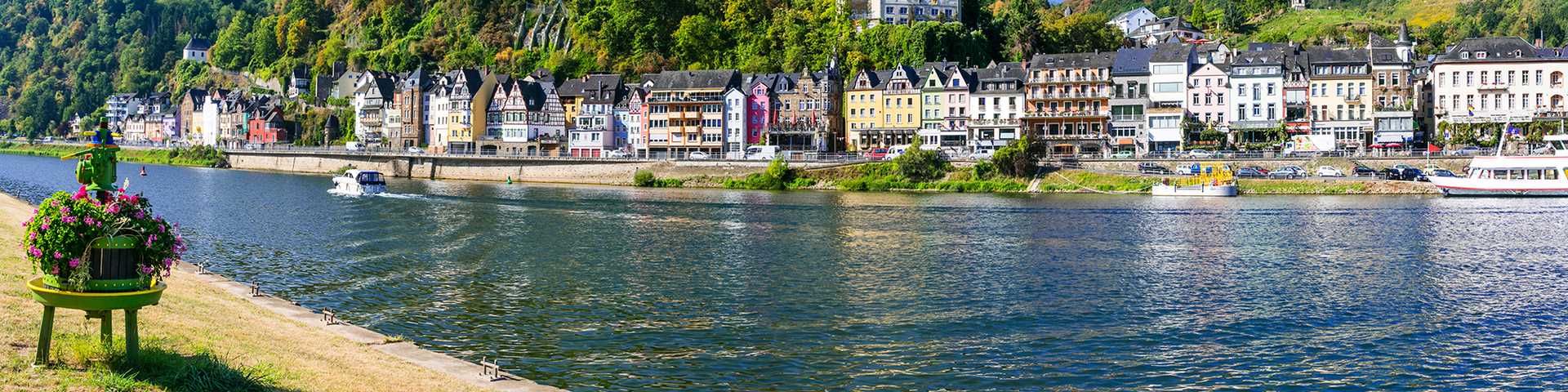 River cruises in Moselle river, medieval Cochem town, Germnay