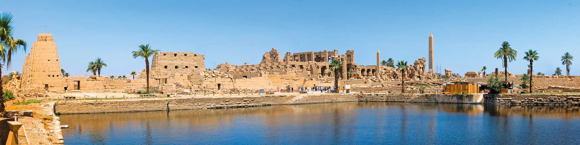 Ancient ruins of the Karnak Temple in Luxor, Egypt