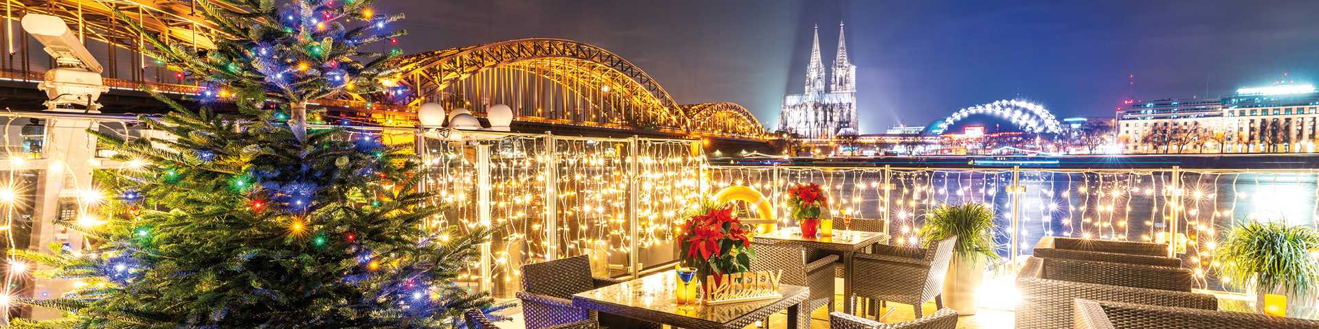 Amadeus christmas onboard river terrace Cologne
