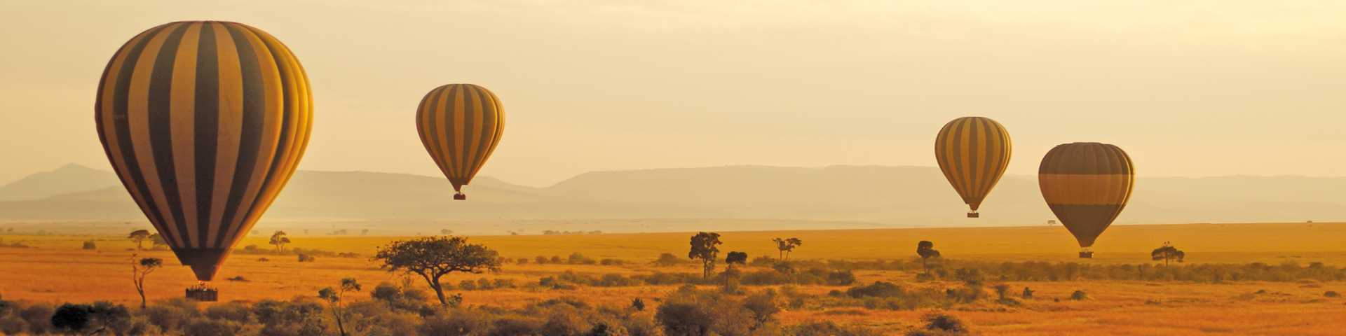 Hot air balloons, Masai Mara, Kenya