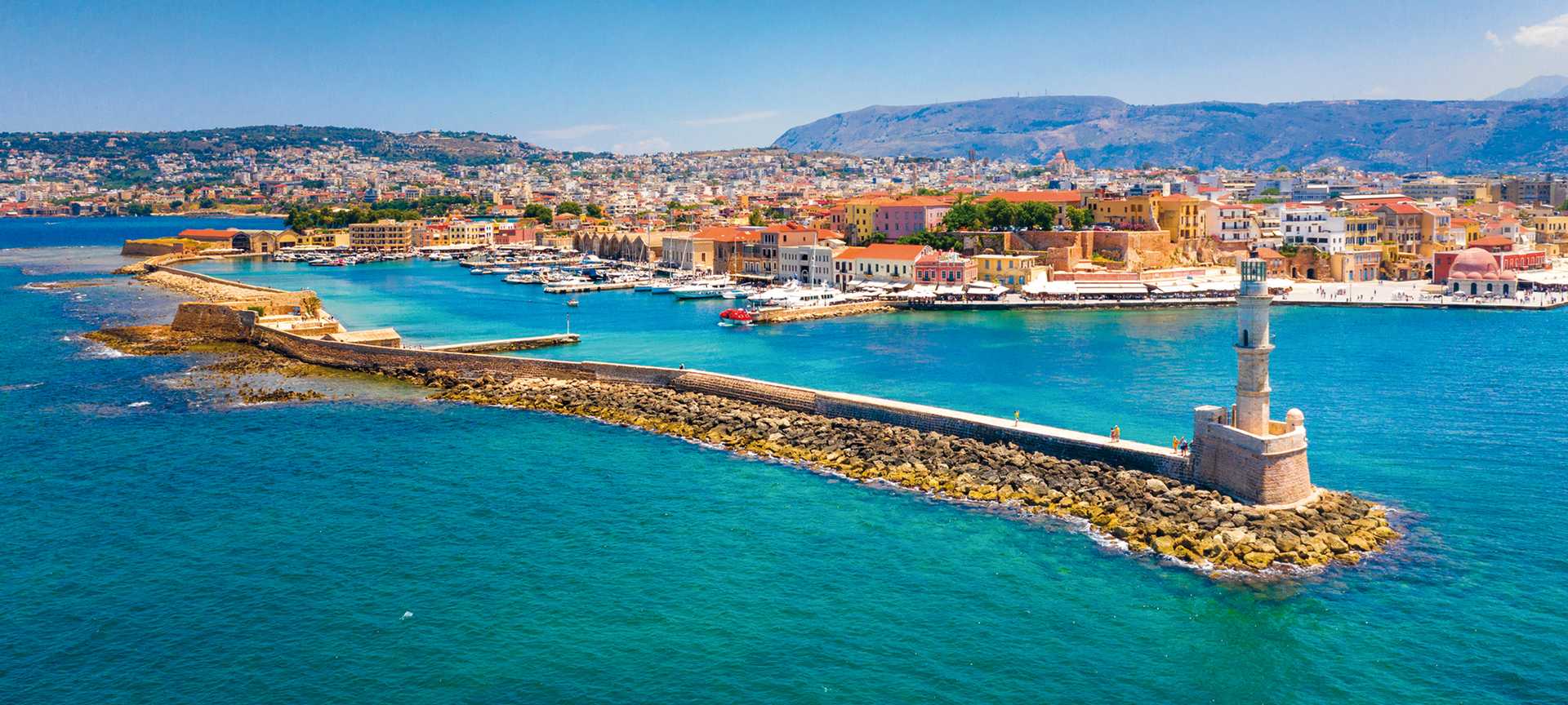 Chania harbour, Crete