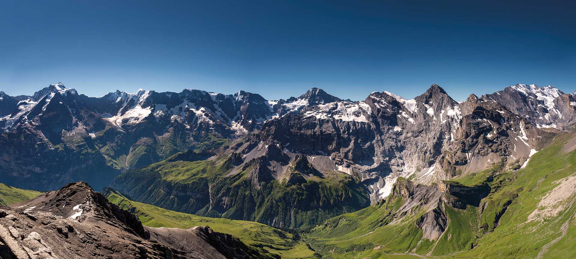 The Swiss Alps from Mount Schilthorn