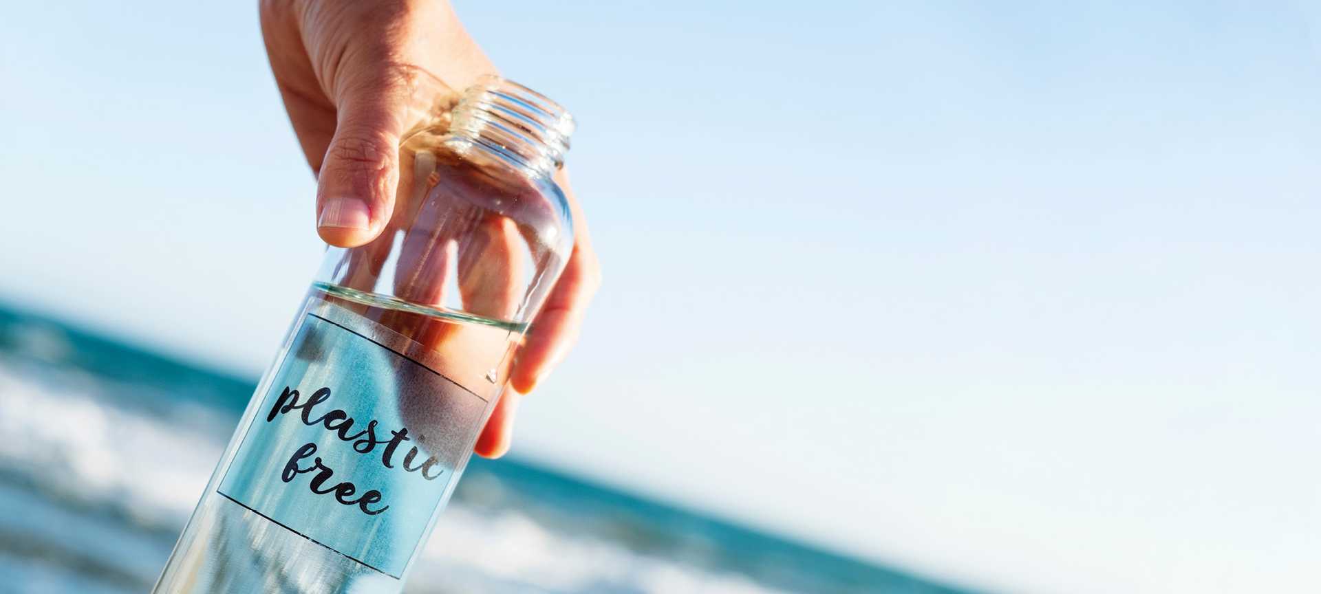 A plastic-free water bottle is ideal for eco-conscious travellers