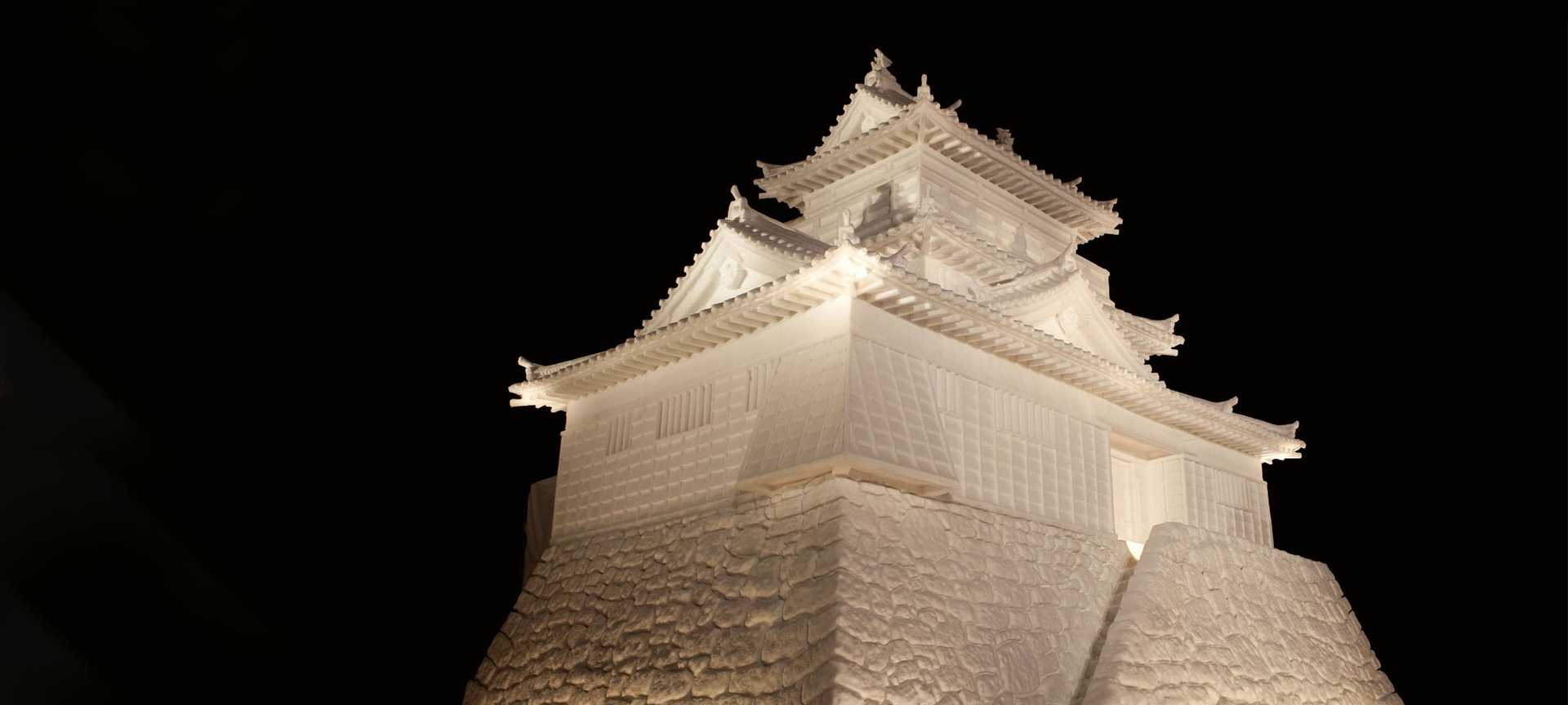 An ice sculpture at Sapporo Snow Festival in northern Japan