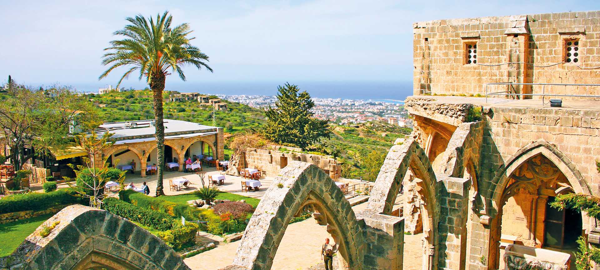 Historic Bellapais Abbey in Kyrenia, Northern Cyprus