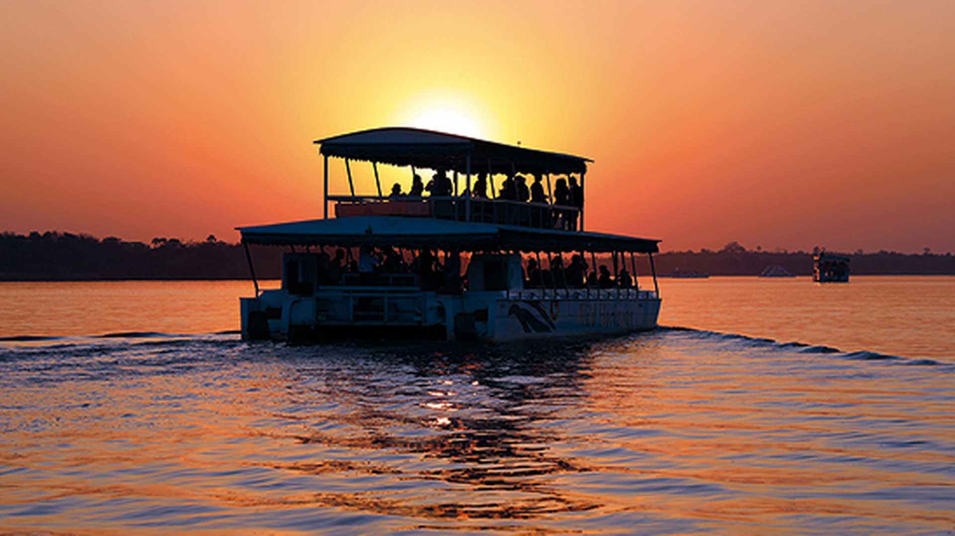 Zambezi River Cruise at sunset, Zimbabwe