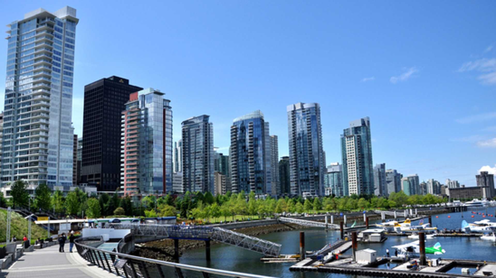 Waterfront views and cityscapes of Vancouver, Canada
