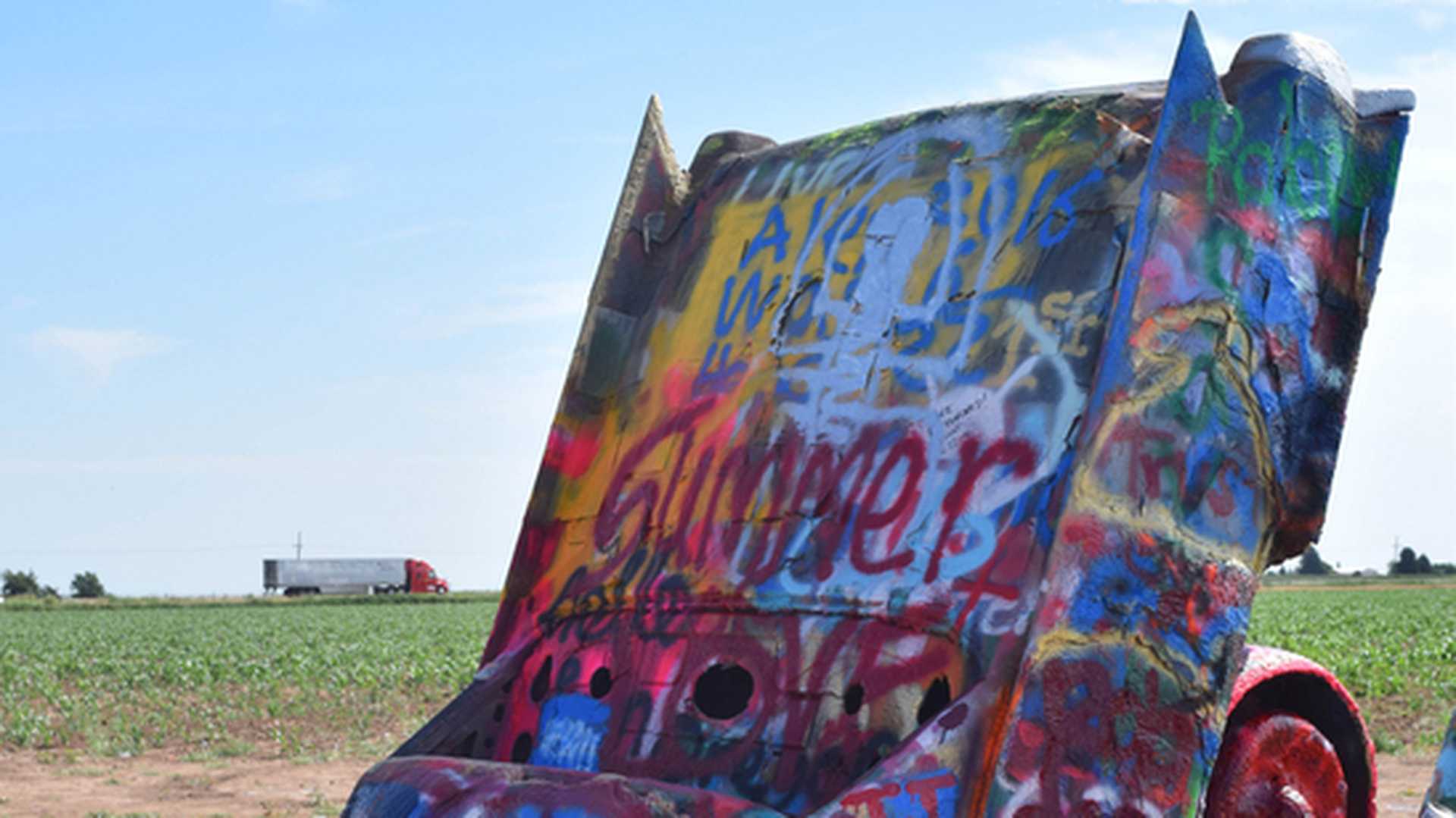 Cadillac ranch Amarillo, Texas, USA