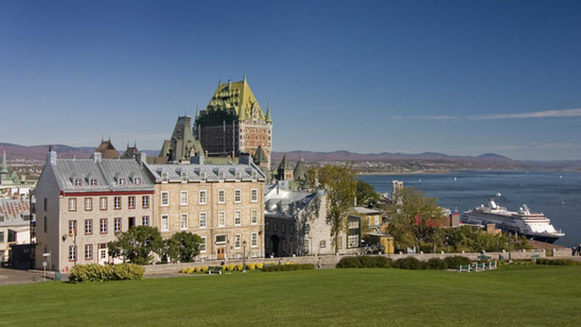 Scenic view on Château Frontenac, Quebec City, Quebec, Canada