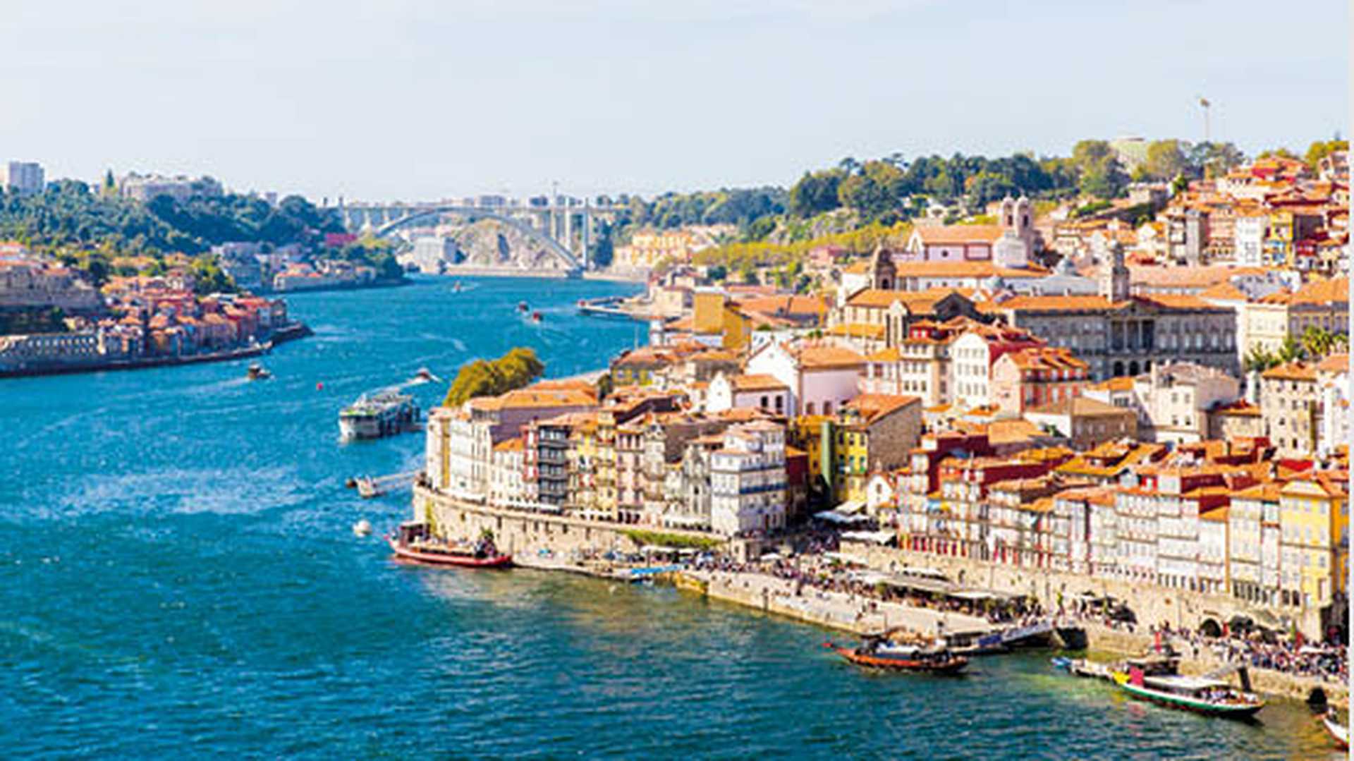 Porto, old town on the Douro river, Portugal