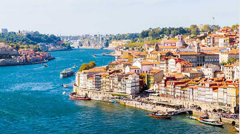 Porto, old town on the Douro river, Portugal