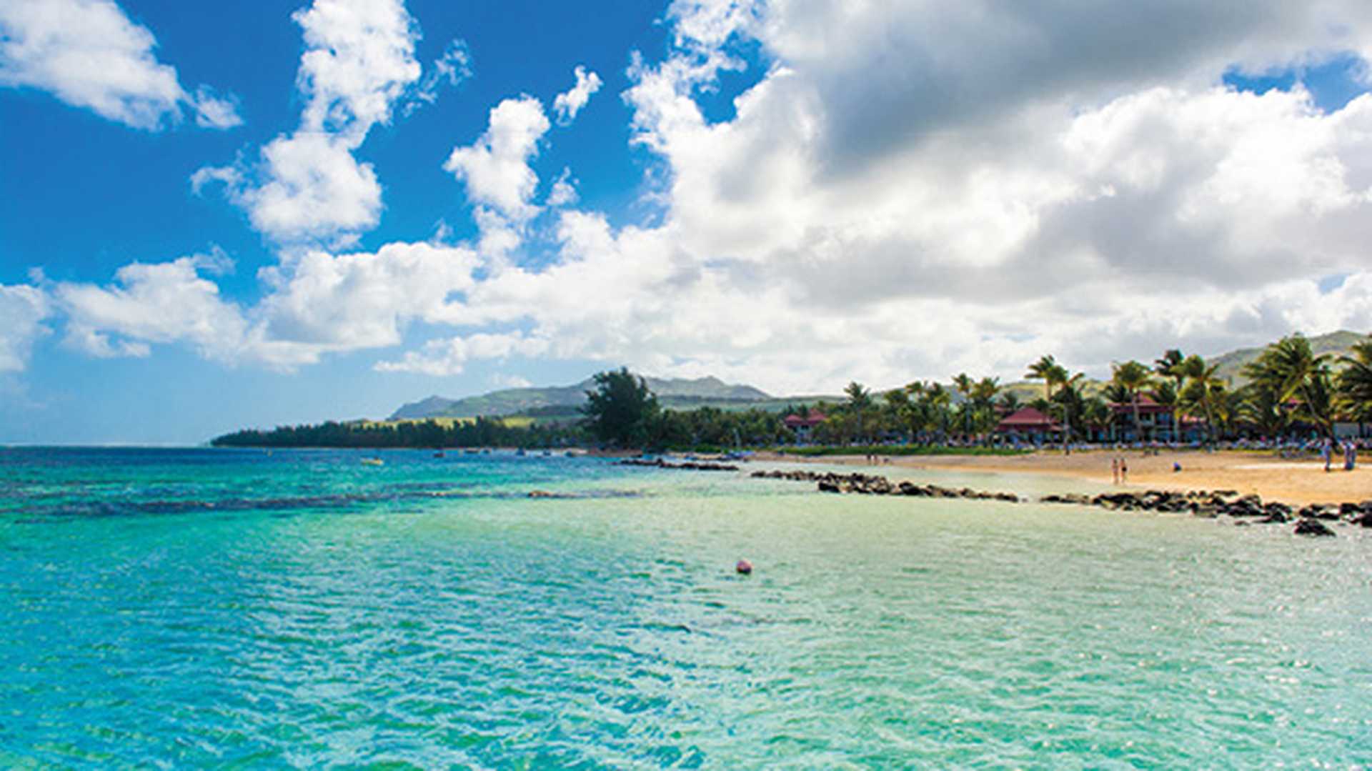 sandy beach, Bel Ombre, Mauritius