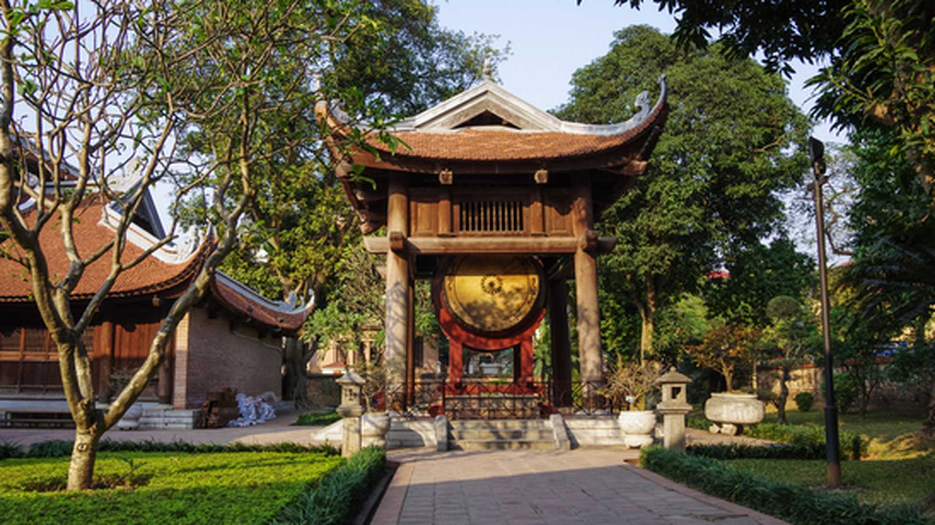 The Temple of Literature (Van Mieu) in Hanoi, Vietnam.