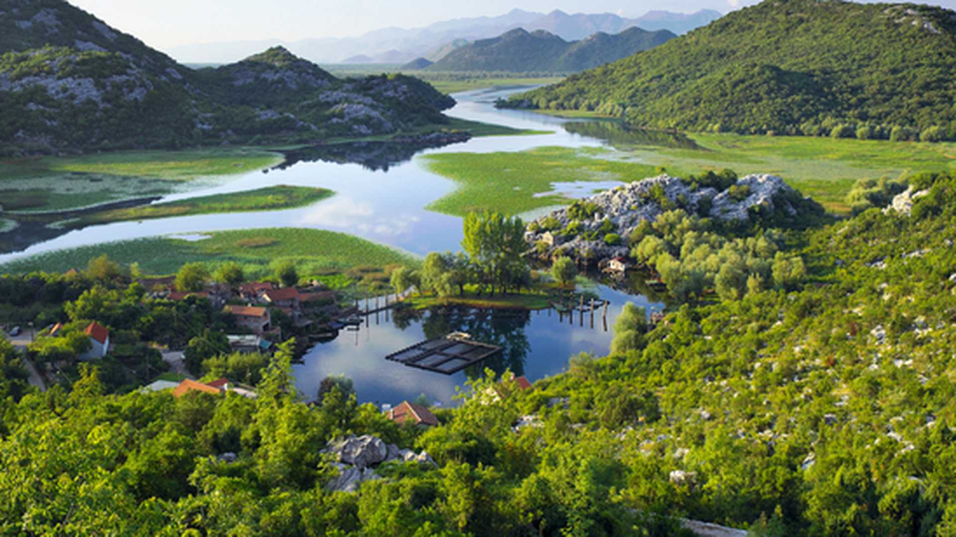 Karuc Bay in Lake Skadar National Park, Montenegro