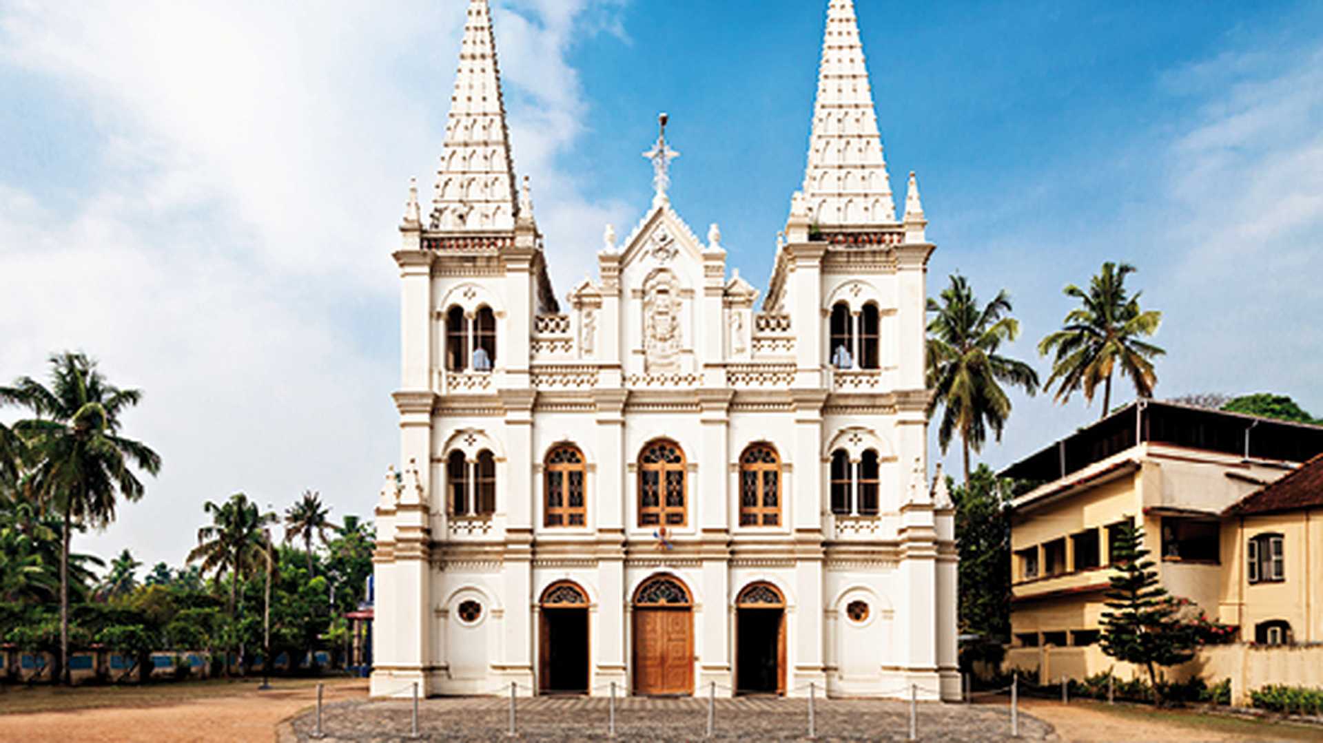 Santa Cruz Basilica in Cochin, Kerala, India