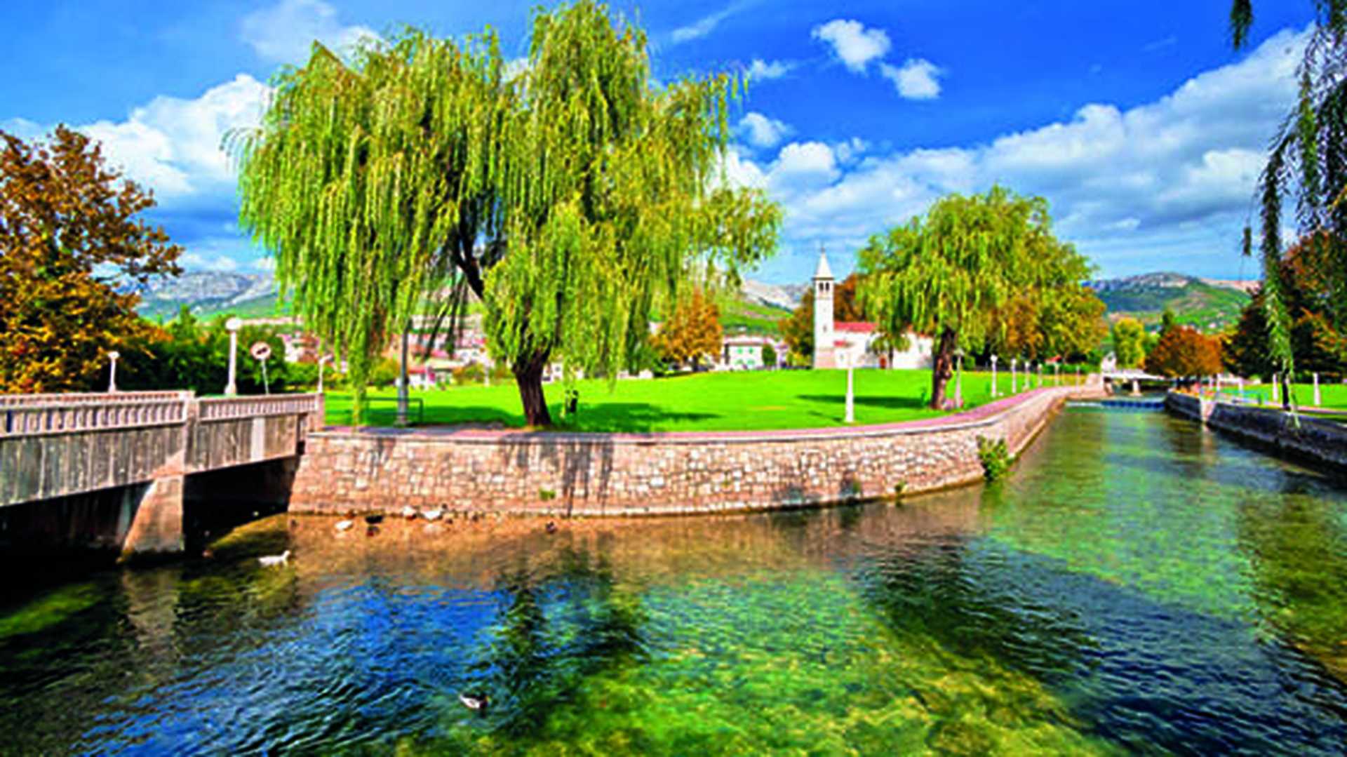 Solin and Jadro river, Dalmatia, Croatia