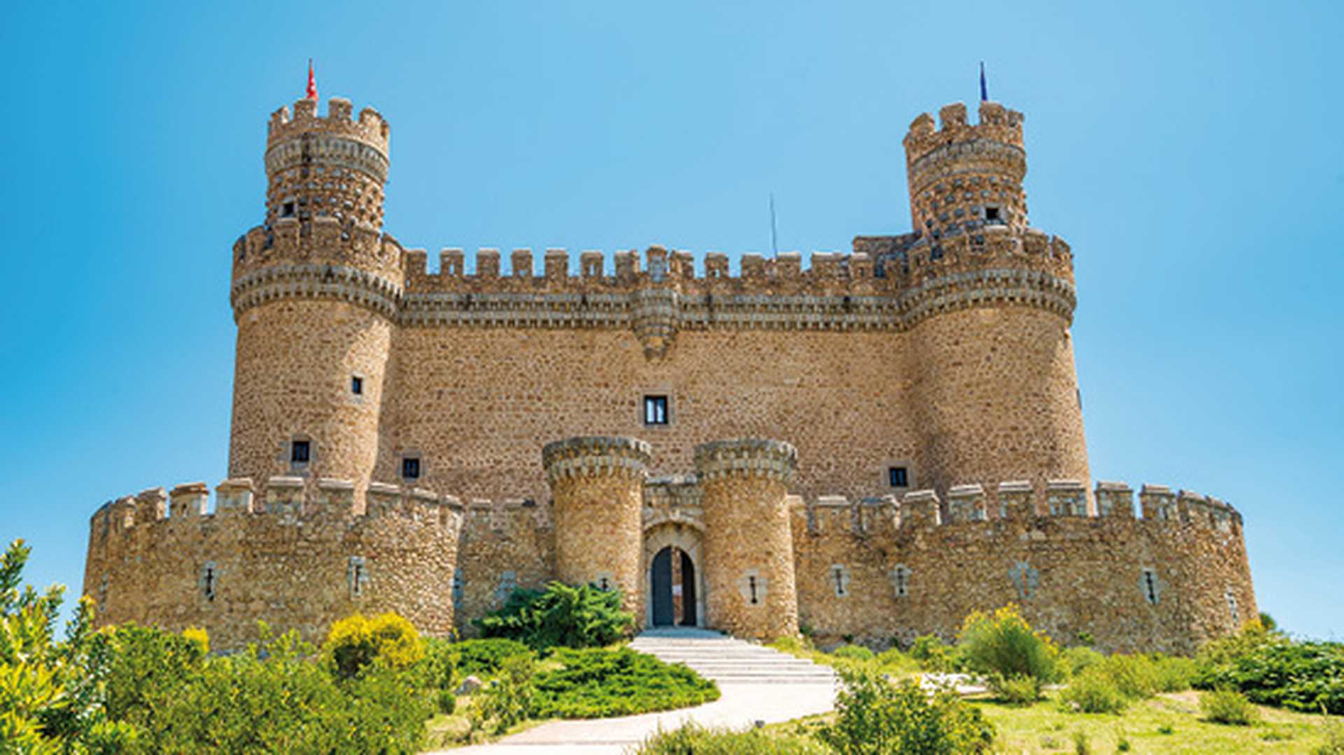 Castle of the Mendoza in Manzanares el Real, Spain