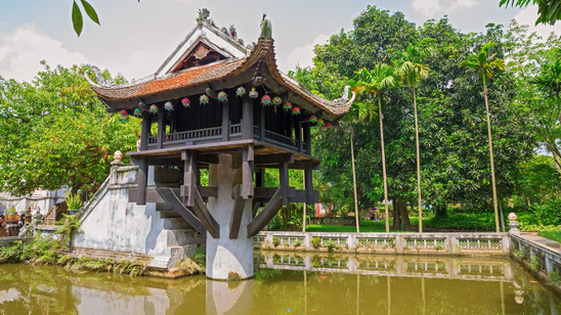  One Pillar Pagoda in Hanoi, Vietnam