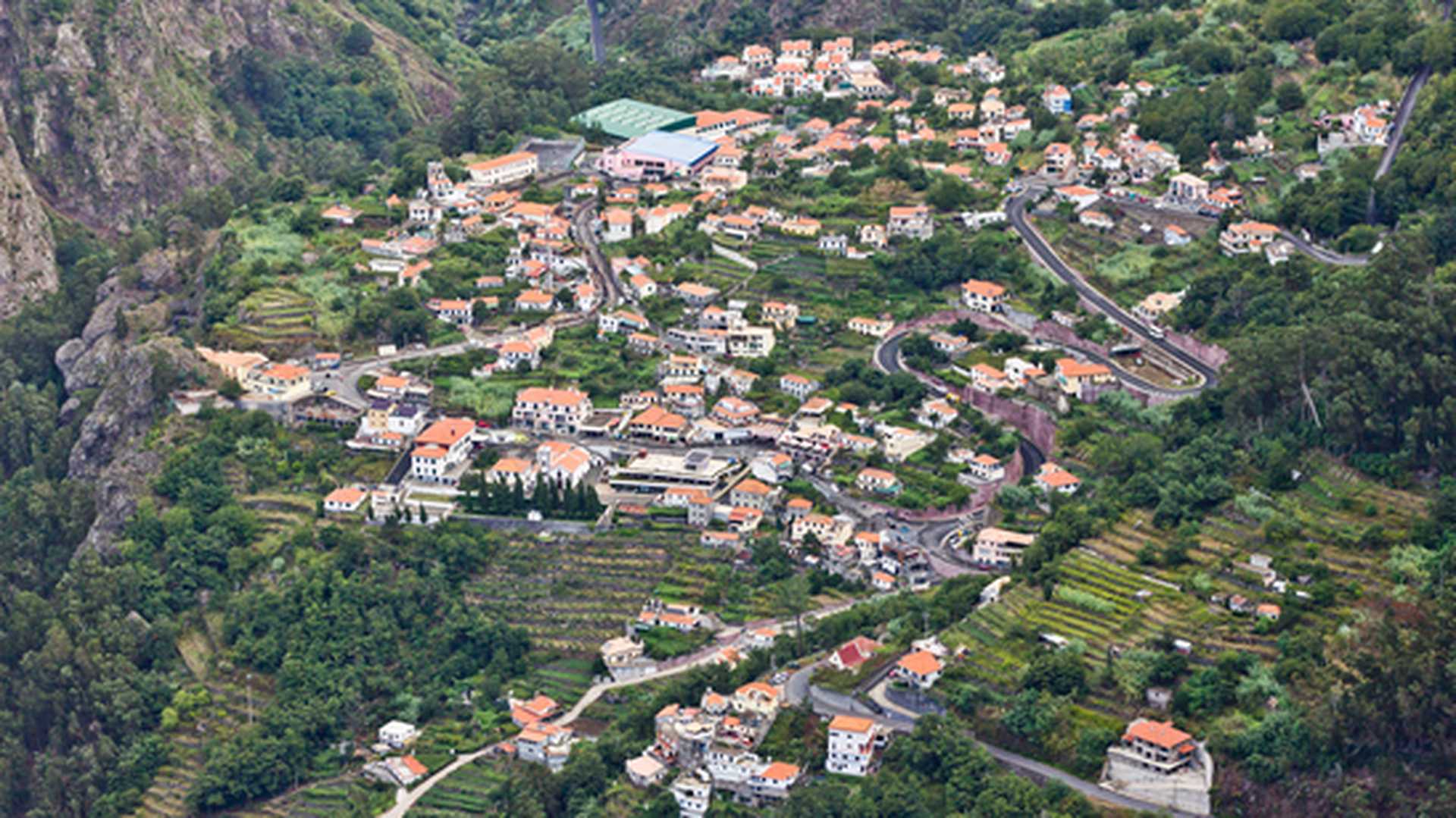 Curral das Freiras. Valley of the Nuns. Madeira island landscape.