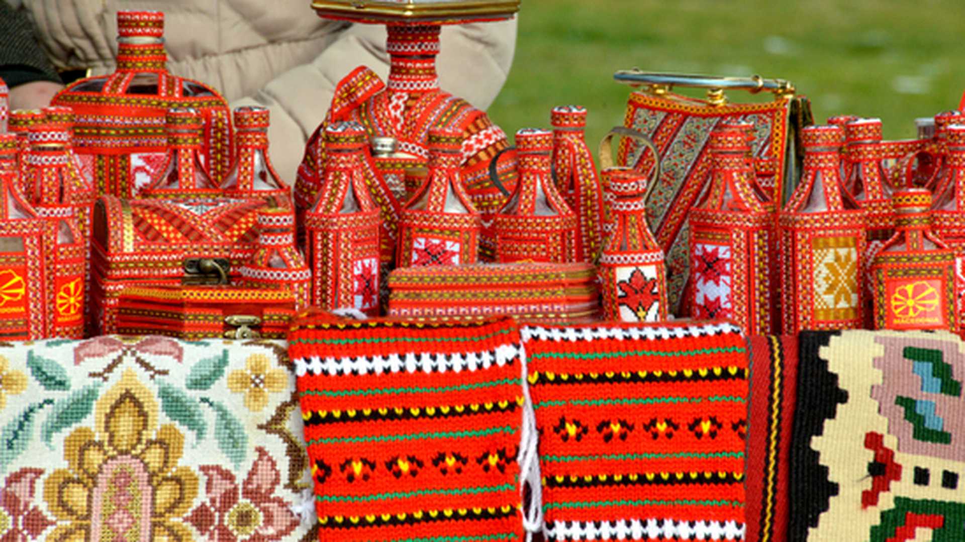 Items on sale at the Ohrid Bazaar, Macedonia