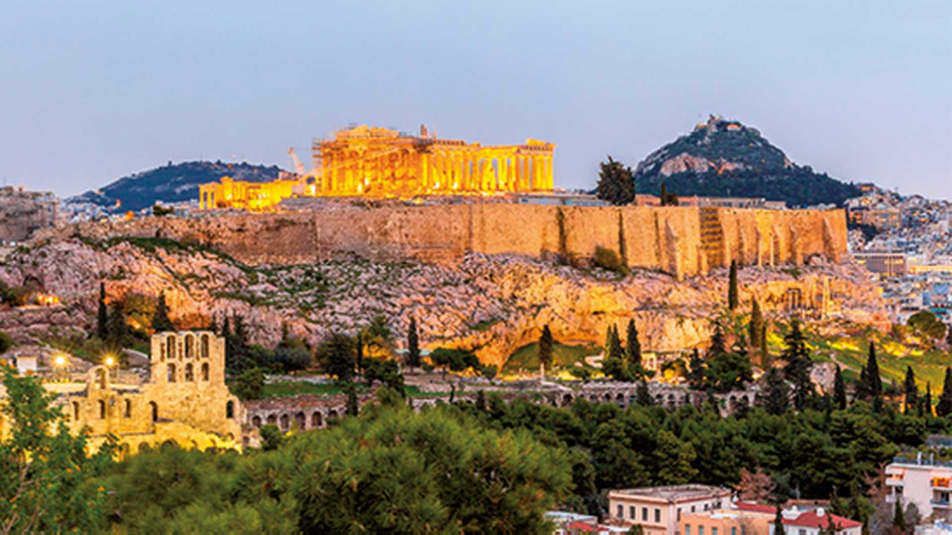 View of the Acropolis of Athens - Greece