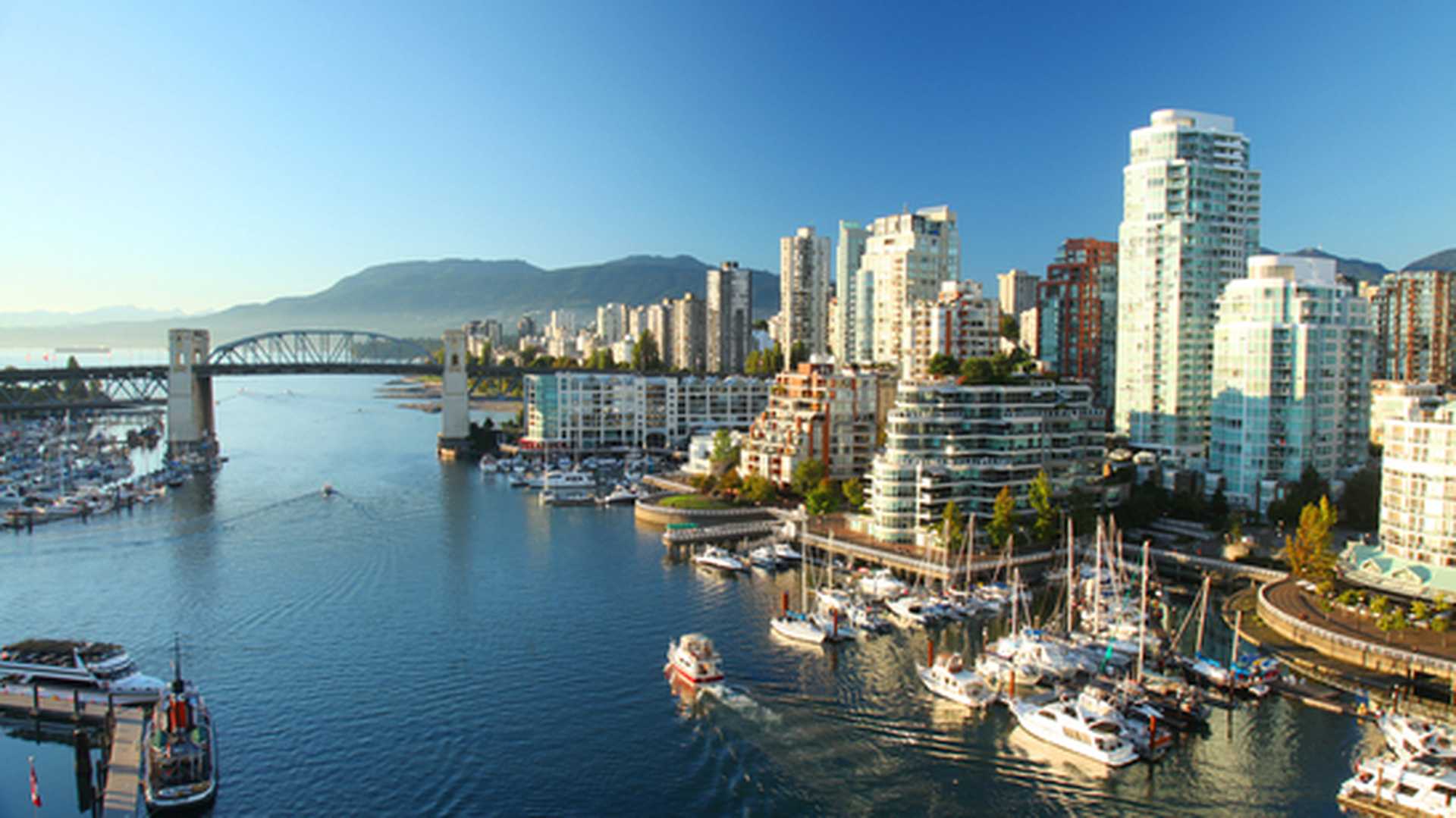 A stunning view over Vancouver, Canada