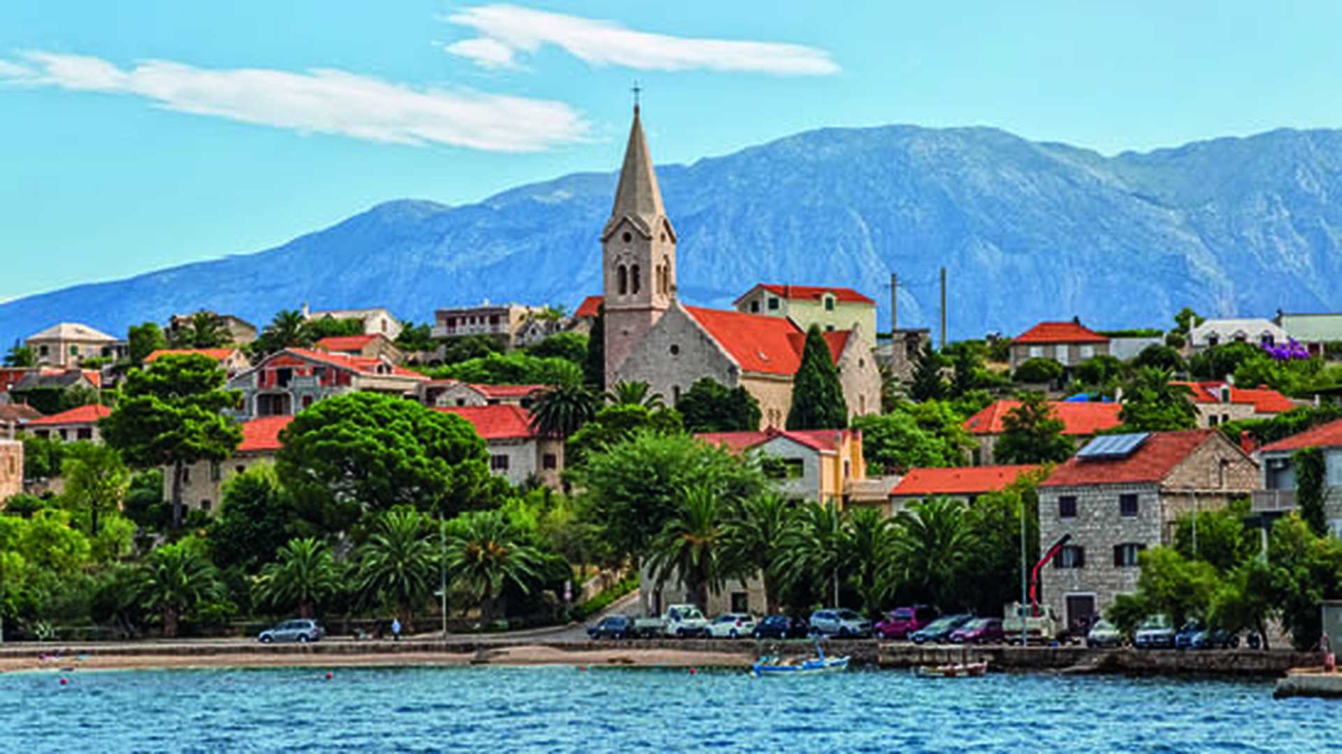 Sumartin small village on Brac Island east side, Croatia