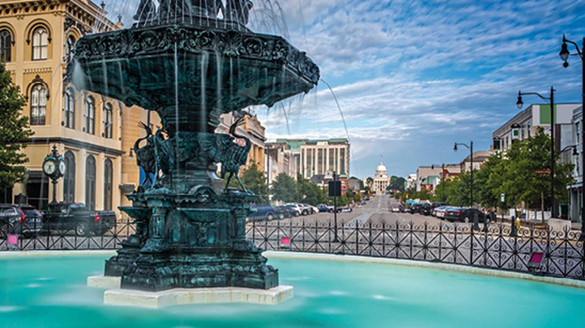 Court Square Fountain - Artesian Basin in Montgomery, Alabama