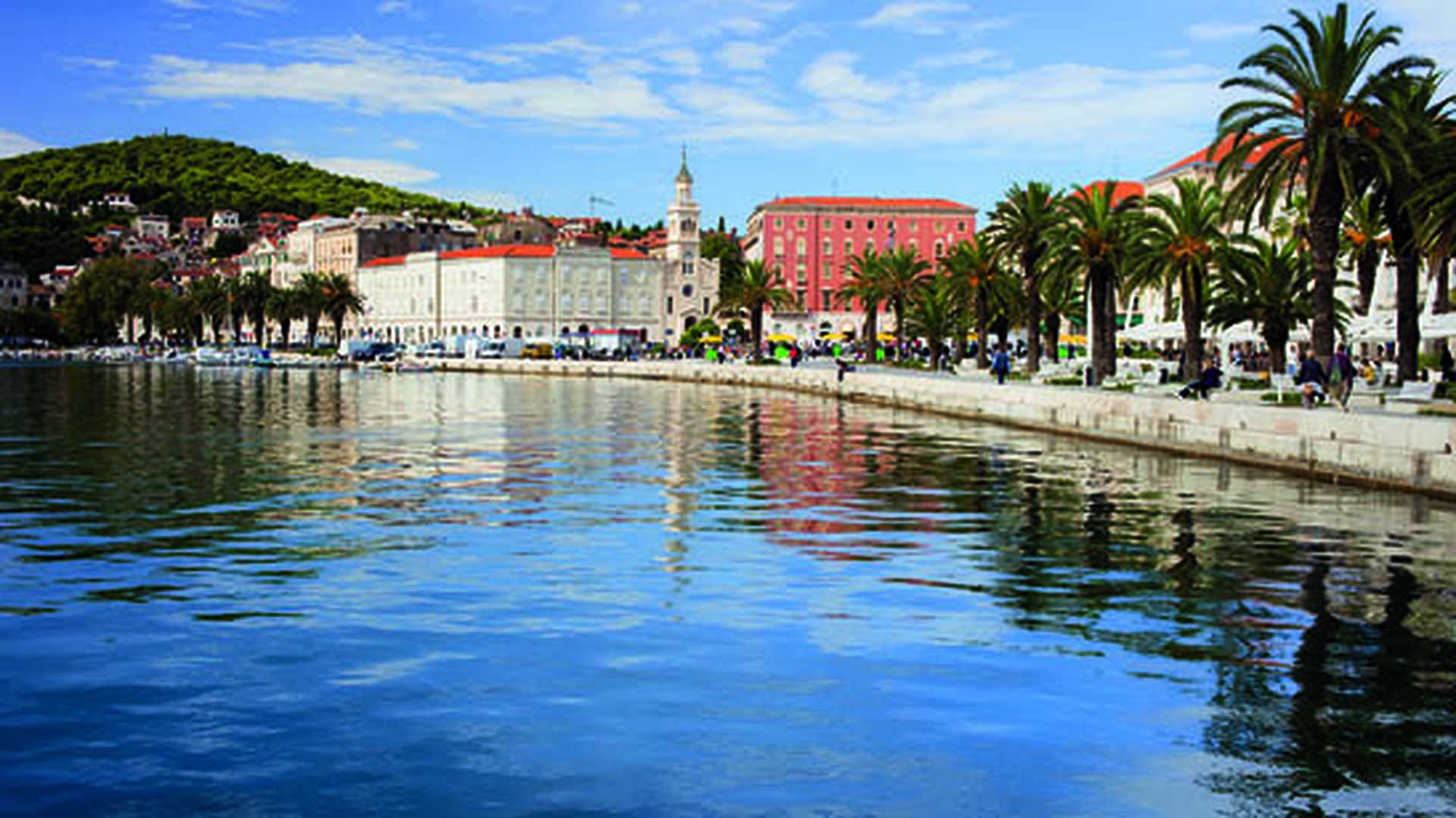 City of Split in Croatia by the Adriatic Sea