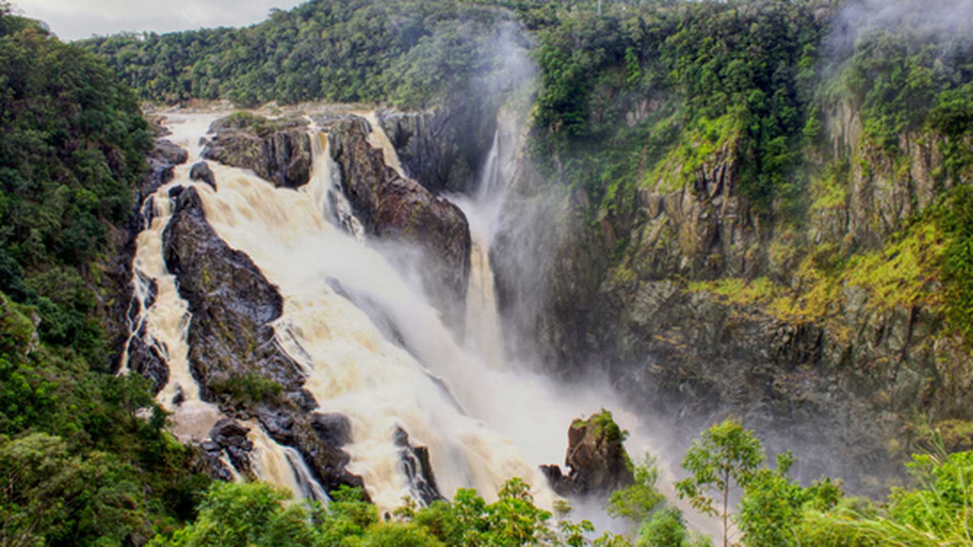Waterfall view at Barron Falls, Queensland, Australia