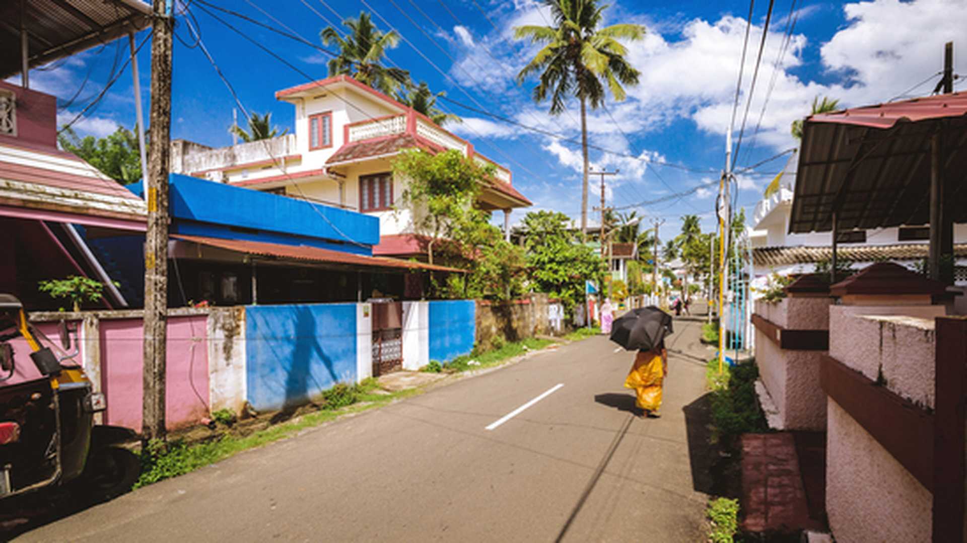 The streets of Kochi, Kerala, India.