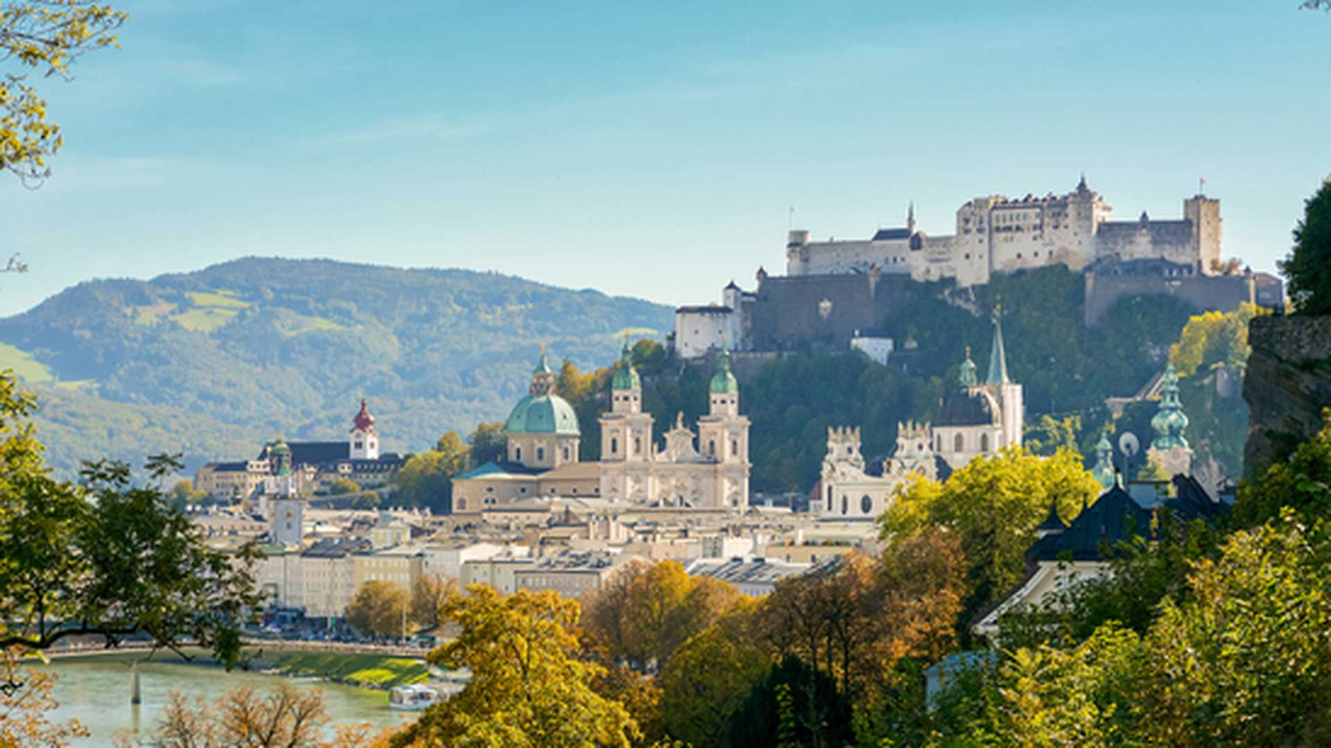 Stunning views across Salzburg, Austria