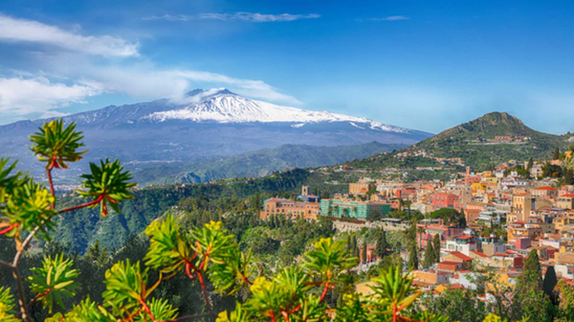 Stunning views of Mount Etna, Italy