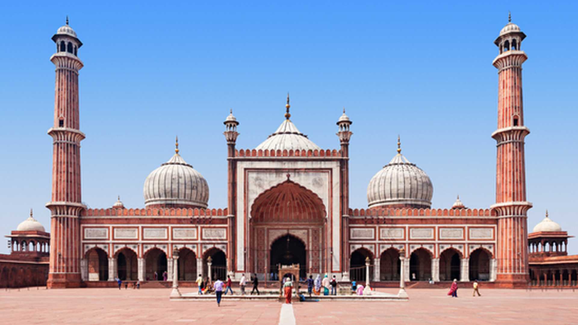 Jama Masjid is the principal mosque of Old Delhi in India.